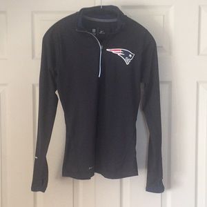 NFL Team Apparel Nike Dri-Fit Patriots Quarter Zip
